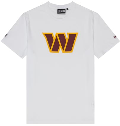 New Era Washington Commanders NFL Team Logo Weiß T-Shirt - L