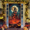 YATOSEN Rideau de Porte Halloween - Couverture Festival Fantôme Horreur Monstre - Fond Bannière pour Porte D'entrée Extérieur - Décoration d'Halloween (D)