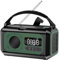 12000 MAh Notfall-Wetterradio, Tragbares Notfall-Wetterradio, Solarradio, Handkurbel-Wetterradio mit Taschenlampe, LED-Leselampe für Camping (Dunkelgrün)