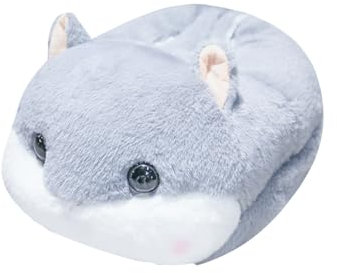 Chauffe-pieds, motif animaux, chauffage sans électricité pour pieds, chaussures en peluche, taille unique, confortable, parfait pour éviter le froid (souris)