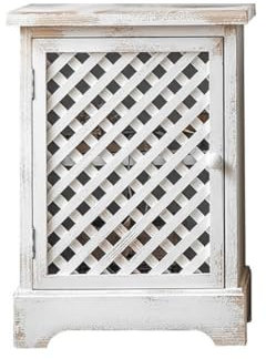 GELASIGE Aparador retro de madera maciza con rejilla hueca, armario vertical para el hogar, mueble de TV, aparador con almacenamiento