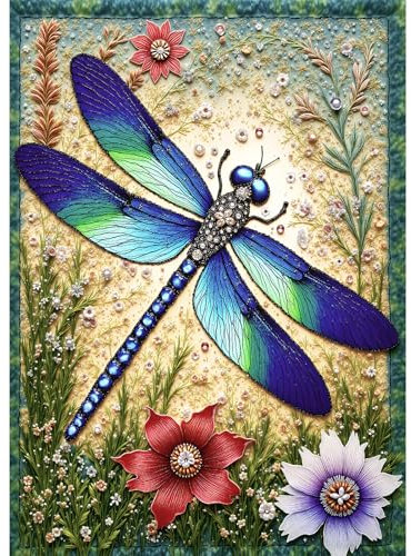 Sutinban Jigsaw Puzzles for Adults 1000, Colorful Stained Glass Dragonfly Jigsaw Puzzle, Challenging Gift Puzzles for Adults, Jigsaw Puzzle for Family Game Home Decor 27.5''X18.7''