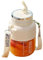 Exprimidor eléctrico portátil inalámbrico de 800 ml para deportes, exprimidor de frutas frescas con gran capacidad y 10 cuchillas de acero inoxidable (blanco)