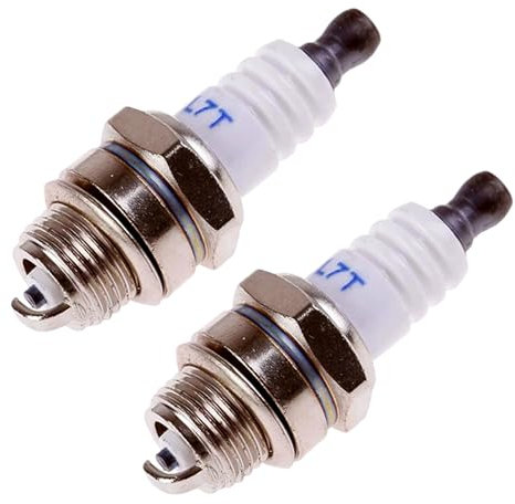 2 PCS L7T Spark Plug Universal 2 Stoke Engine Nickel Alloy for Strimmer Chainsaw Lawnmower Hedge Trimmer Cutter Accessories