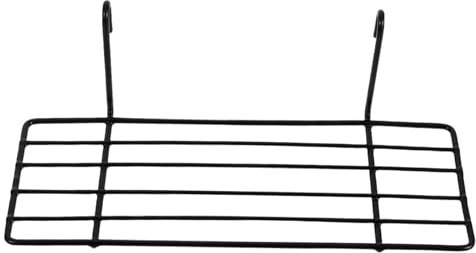 Amosfun Cesta de almacenamiento de alambre negro para panel de rejilla, estante recto para organizar cocinas, despensas y armarios, diseño entrelazado para espacio de almacenamiento adicional