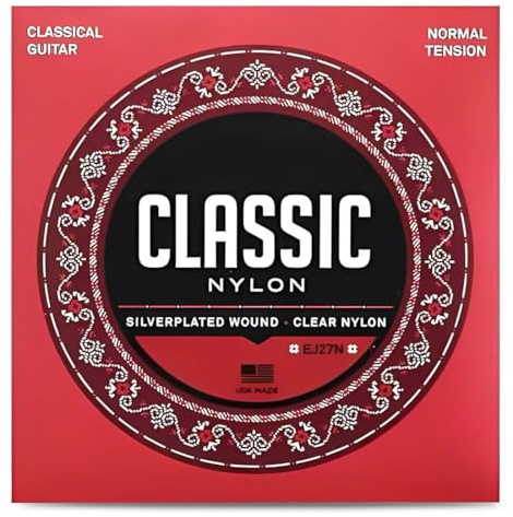 KEPYATI Cuerdas De Nylon Para Guitarra Clásica Student, Ej27N, Tensión Normal, Juego De 6 Cuerdas, Paquete De 1