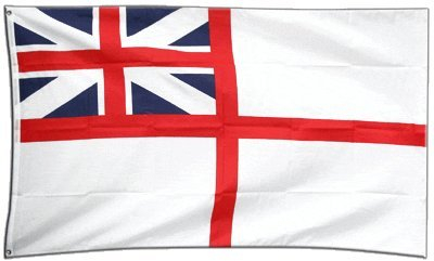 Flaggenfritze Fahne/Flagge Großbritannien Naval Ensign of The White Squadron + gratis Sticker