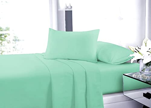 Artistic Fashionista Non-Iron EASY CARE 16 (40cm) Extra Deep Fitted Bed Sheet - PERCALE Quality for Thick MATTRESS - Single, Double, King & Super King- ALL UK SIZES NEW (King Size, Mint)