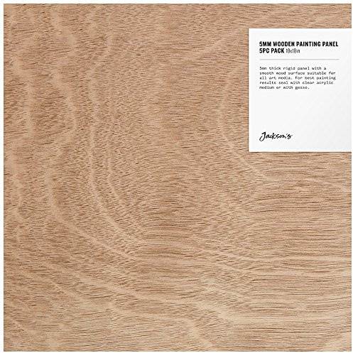 Jackson's : 5mm Wooden Painting Panel : 10x10in : Pack of 5