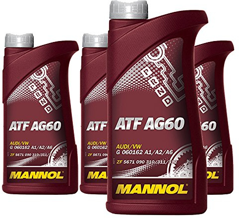 MANNOL 4 x 1L ATF AG60 / 5-6- 8- Stufig Automatikgetriebeöl