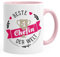 Kaffee-Tasse beste Chefin der Welt Geschenk für Chefin MoonWorks® rosa unisize