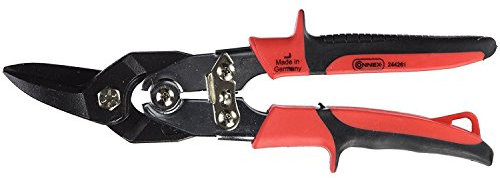 Connex coxt244261 gerade/links compound-action Blechschere, schwarz/rot, 260 mm