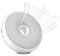 Fdit Purificador Aire Generador Ozono Redondo Eliminador Olor Carga Usb Desodorante Hedor Ambientador Oxígeno Armario (Blanco)
