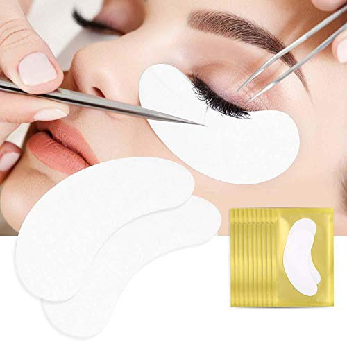 Augenpads Eye Pads - Hydrogel Augenpads für Wimpernverlängerung Eye Gel Patches Kollagen Augenmaske Extensions Augenwimper Beauty(50 Sätze-Gold)