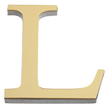 ABC Wandaufkleber 26 Gold Alphabet Wandtattoo 3D Spiegel Wandsticker, Kreativ Spiegel Buchstaben Aufkleber, DIY selbstklebende Schlafzimmer Wohnzimmer Kinderzimmer Colorful (L)