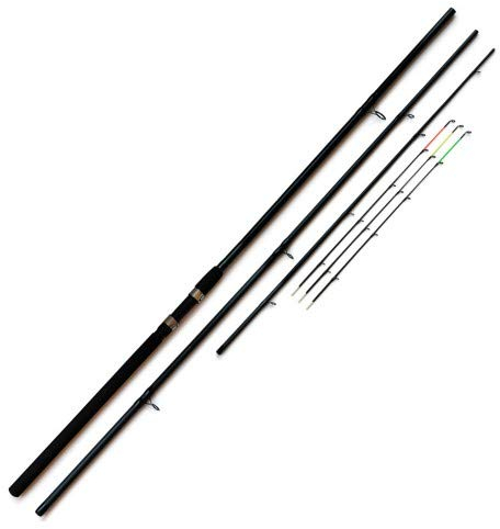 FANATIK Feeder Angelrute Experte 4-teilig 3 Spitzen 3.0m-3.9m 120g-150g Profi (3.0 m - 180 g)