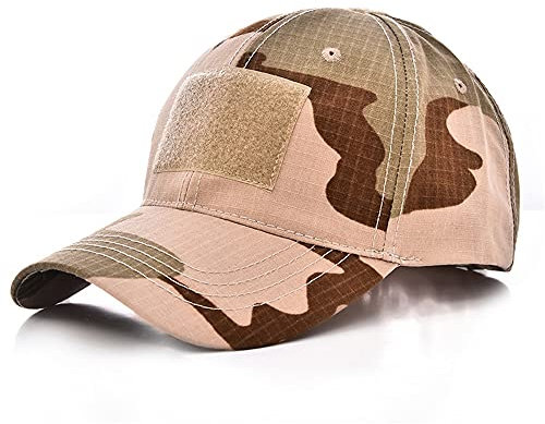 ESTEVANJ MUR Baseballkappe, klassischer Sport-/Freizeit-Sonnenhut, Armee-Fan, taktischer Klettverschluss, Camouflage Hat (DE/NL/SE/PL, Numerisch, 46, 6)