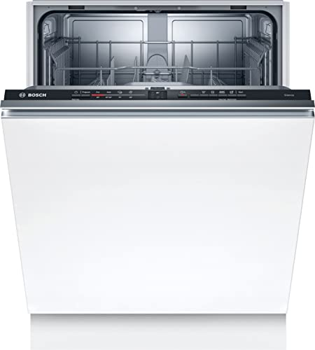 Bosch SGV2ITX22E Serie 2 Geschirrspüler Vollintegriert, 60 cm breit, Besteckkorb, Extra Trocknen auf Knopfdruck, AquaStop Schutz gegen Wasserschäden, Automatikprogramme beste Spülergebnisse