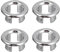 LATRAT 4 Pezzi Tappo Troppo Pieno Lavandino Piletta Lavabo Cucina, de Tappo di Scarico de Troppopieno de Bordo de Bacino Inserisci nei Ricambi de Foro per Lavabo con Troppo Pieno