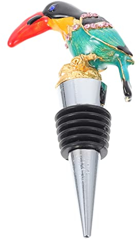 Cabilock Weinverschluss Vogel Figur Flaschenverschluss Weinstopper Weinflaschen Verschluss Weinflaschenverschluss Weinstopfen für Weihnachten Hochzeit Geburtstag Weinliebhaber Geschenke