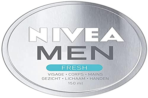 NIVEA MEN Frischegel Gesicht, Körper & Hände (1 x 150 ml), 24 h Ultra Light Non-Stick Feuchtigkeitsgel 3-in-1 Pflege mit Wasserminz-Extrakt