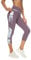 Buepeara Sport Leggings Damen Sporthose mit Taschen, High Waist Tights Laufhose Fitnesshose Für Sport & Alltag -Y2173 3/4 (Violett)/XXL