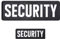 AXEN Security Embroidered Patches Large Loop and Hook Patch for Military Tactical Vest Uniform Jacket, Pack of 2 (One Large and One Small)