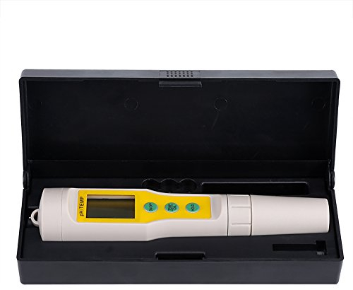 Tyenaza Digitales pH-Meter, LCD, hohe Genauigkeit, TDS/pH/Temperatur, 3-in-1-Stift-Tester, Wassertester für Wasser, Wein, Spas und Aquarien mit Etui