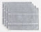 Wracra Tischset 4er Set, Tischsets Abwaschbar 30 x 45 cm, Platzset Waschmaschinenfest Grau Stoff, Baumwolle Leinen Tischsets Platzsets für Tisch, Küche, Essen (Grau)