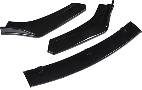 3 Stück Frontstoßstangenlippen-Kit, ABS Frontlippe Splitter Spoiler Diffusor Ersatz, Antikollision Frontlippe Stoßfänger Schutz, Exterieur Zubehör, Teile