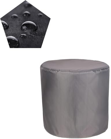 ATYUJKB 420D Housse Mobilier Jardin imperméable 90x90cm, Ronde Housse Protection Table Jardin, Oxford Tissu Extérieure Bâche, Grand Protection Bache Table de Jardin