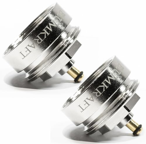 BLUMKRAFT - Lote de 2 adaptadores radiadores compatibles con COMAP/SAR / M28 x1.5 hembra a termostato, cabeza termostática M30x1.5 macho M28-M30 M28F-M30M