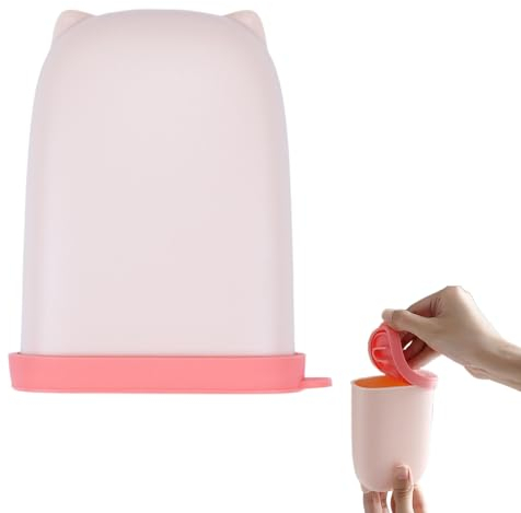 Seifendose Reise, Seifenbox, Festes Shampoo Aufbewahrung, Silikondeckel Sorgt für Eine Auslaufsichere Abdichtung für Badezimmer und Ausflüge (Rosa)