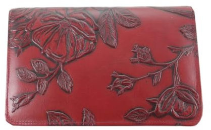 déqua große Unikat G29 Geldbörse Rose rot-schwarz