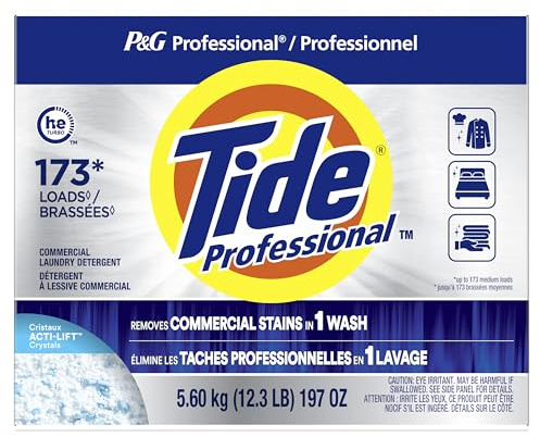 P&G Professional Tide Commercial Powder Laundry Detergent, 155-173 loads, 197 oz, For Business Use (Packaging May Vary)
