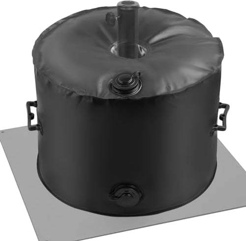 SRIMMIT 1Pc Sacco Peso per Base Ombrellone Fino a 45 kg di Acqua, con 2 Maniglie per Il Trasporto, Parasole Borsa Pesi Base Acqua per Ombrellone per 3.15in Diametro Giardino Esterno terrazza Supporto