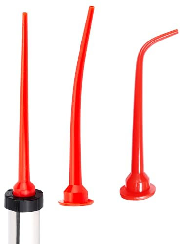 ANZHUO Caulking Nozzle for Sausage Caulking Gun Caulk Tube adapters Used for Sealing Seams Installing Glass Doors and Windows Tiles kitchenware advertisements (1Straight +2 Curved)