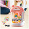 HBDSMLPL Greifarm Automat, Candy Crapper Maschine mit Licht und Musik,3 Tumbler-Spielzeug,20 Puppen,10 Gashapons, Süßigkeiten Greifautomat Greifer Weihnachtsgeburtstagsgeschenke,Pink