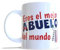 Taza cerámica dedicatoria El mejor abuelo del mundo