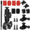 Bike Motorcycle Handlebar Mount Bundle Kit for Insta 360 Accessory, Clamp Mount with Extension Arm Selfie Stick Compatible with Insta 360 X4 X3 X2 X ONE RS R ACE Pro Go 3 2, Go Pro Series Etc