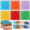 Faccito 240 Pcs 4.92 x 4.92 inches Cd Sleeves DVD Sleeves Cd Sleeves Cd Envelopes DVD Sleeves Cd Envelopes Disc Sleeves Cd Sleeve Cd Cases Movie Cases for DVDs(Yellow red Green Orange Blue Purple)