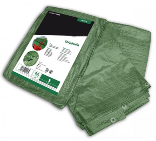 Lona con ojales reforzada, 90 g/m², 6 x 12 m
