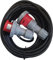 63 Amp 4 Pin 415V Three Phase Extension Lead, 16mm² 4 Core Heavy Duty Industrial H07RN-F Rubber Cable (3M)