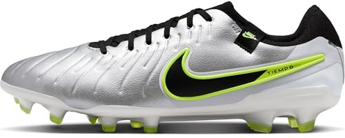 Nike Tiempo Legend 10 Pro Fußballschuh Für Normalen Rasen, Metallic Silver/Black-Volt, DV4333-001, 10.5