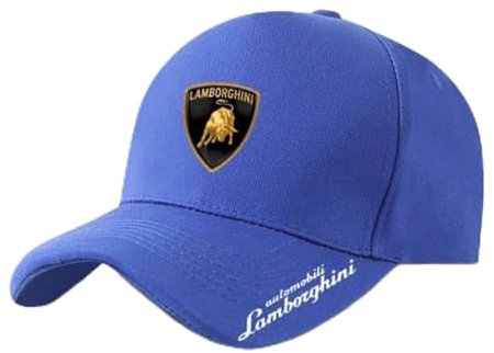 Auto Baseballcap für Lamborghini, Einstellbare Outdoor Running Sport Kappe Autofans Hüte Unisex,A