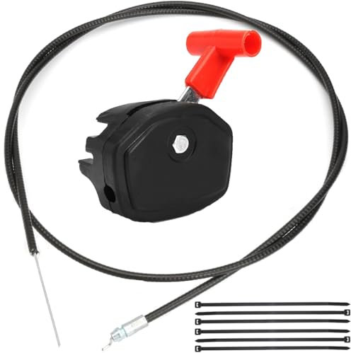 ZAMDOE Interruttore Universale per Cavo acceleratore per Tosaerba da 56 Interruttore Leva di Controllo Interruttore Scatola acceleratore Regolatore per trattorino Tosaerba a Spinta