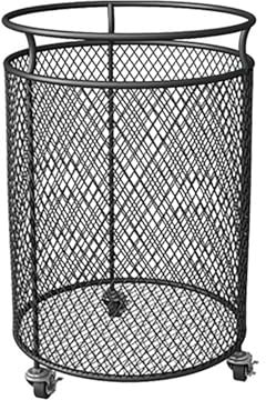 Laundry Hamper Cart Sorter Clothes Basket for Dirty Clothes - Sturdy Metal Hamper Bin on Wheels, Large Organizer Rack (Black C)