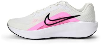 Nike Women's Downshifter 13 Road Running Shoes, White/Pink Spell/Black, 5.5 UK