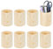 BENECREAT 8 porte Crayon en Bois Pot à Crayons en Bois Organiseur de Bureau Rangement pour Bureau Usage Polyvalent Fournitures Scolaires