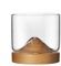 Bicchiere da whisky giapponese, bicchiere di legno per vino, tè e caffè, moderno ed elegante, per momenti raffinati di degustazione, un design elegante per l'ufficio e la casa
